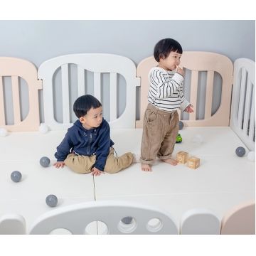 Gardulet loc de joaca Nichiduta Ice Cream Yellow utilizare interiorexterior, modular, margini rotunjite, 152 x 228 x 65 cm