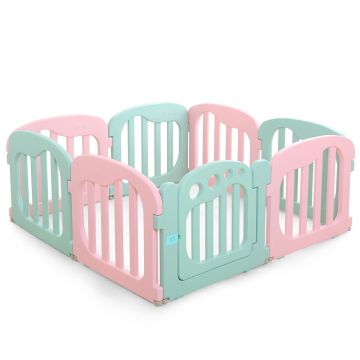 Gardulet loc de joaca Nichiduta Garden Ice Cream PinkBlue modular, cu margini rotunjite 152x152x65 cm