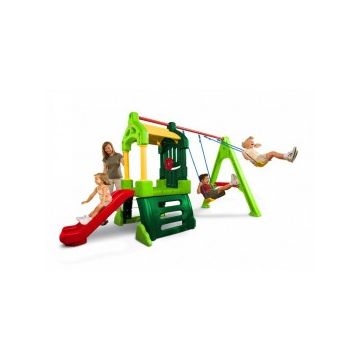 Spatiu de joaca Climbing cu tobogan si leagan