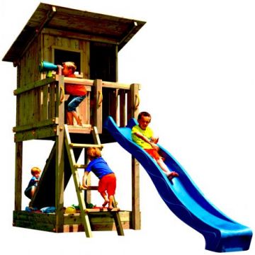 Spatiu de joaca din lemn BeachHut BlueRabbit 2.0