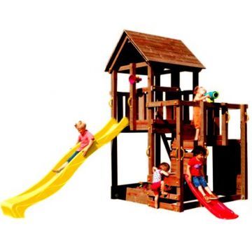 Spatiu de joaca din lemn Penthouse BlueRabbit 2.0