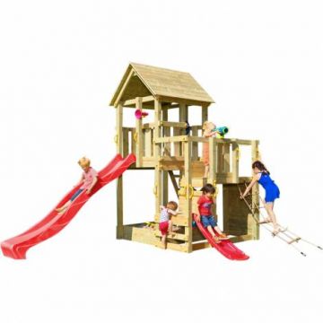 Spatiu de joaca Penthouse cu 2 tobogane - BlueRabbit