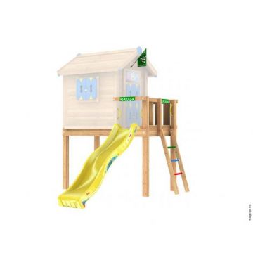 Spatiu de joaca Playhouse platform L tobogan 2,4 - JungleGym