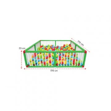Tarc de joaca de exteriorinterior pentru copii Pilsan Ball Pool 170x170cm