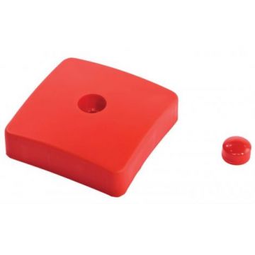 Capac de plastic pentru capete de grinzi 90x90 mm - rosu KBT