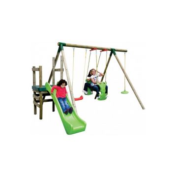 Complex de joaca cu leagane si tobogan Strasbourg Little Tikes