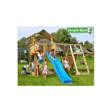 Spatiu de joaca din lemn Jungle Gym Chalet-Climb Extra