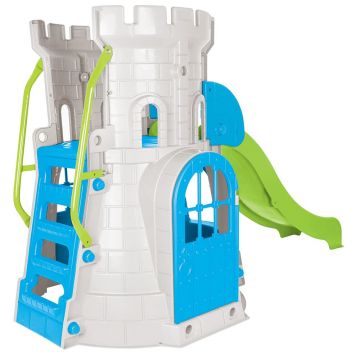 Spatiu de joaca cu tobogan Pilsan Castle Slide Green