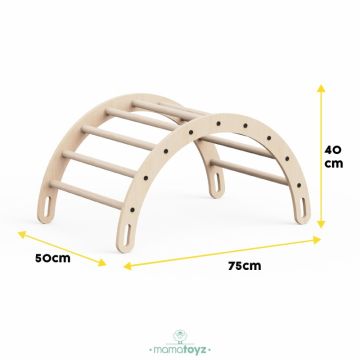 Arc de catarare pentru copii Montessori, MamaToyz, dimensiune 75 x 50 x 40 cm