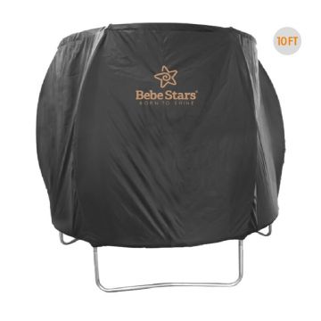 Husa de protectie pentru trambulina 305 cm, Bebe Stars, Negru