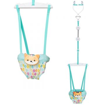 Leagan de interior cu lumini si sunete, Infantino, Jumper 2in1, Fox