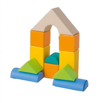 Set 11 blocuri din spuma cu huse detasabile Baby, cu certificat Oeko-Tex, cresa si gradinita