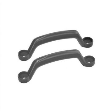 Set 2 manere de prindere, Smart-Line handgrips, 21.5 cm, pentru spatii de joaca, gri antracit, KBT