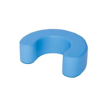 Spatar din spuma Croissant albastru, pentru bebelusi, dim 60x46x20 cm, cresa