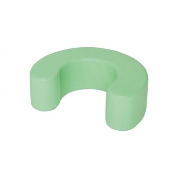 Spatar din spuma Croissant verde, pentru bebelusi, dim 60x46x20 cm, cresa